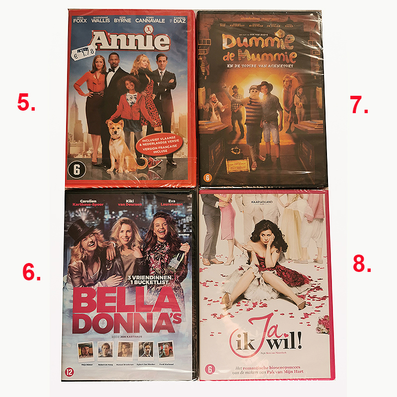 Filmy na DVD disku NL