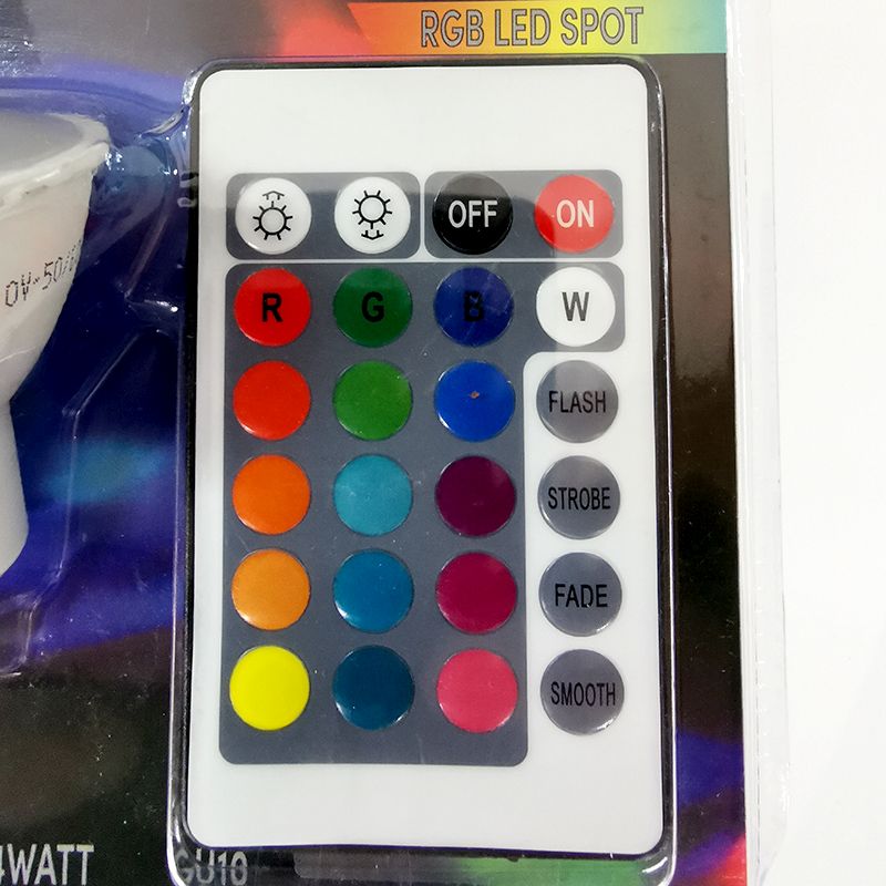 LED žiarovka RGB GU10 4W