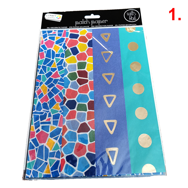 Dekoračný papier Craft 50x50 4ks X1-14D