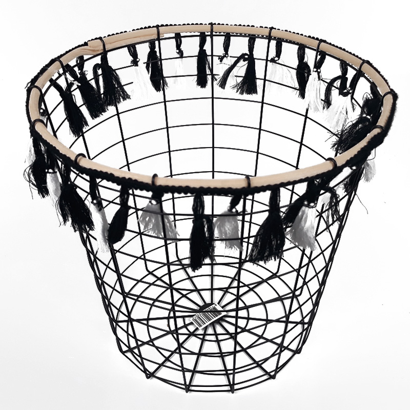 Kôš drôtený 16l so strapcami