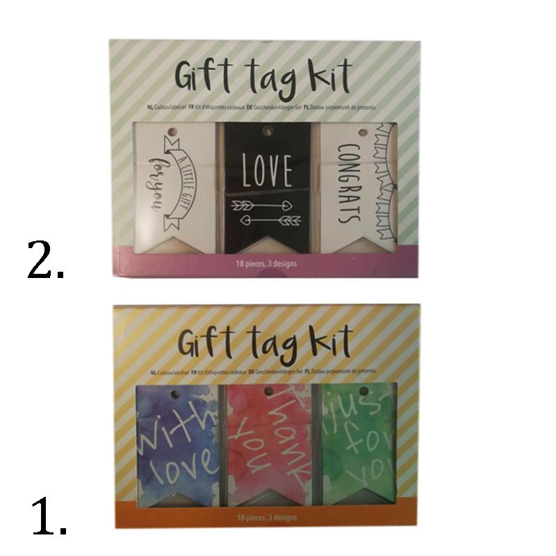 Štítky na darčeky 18ks