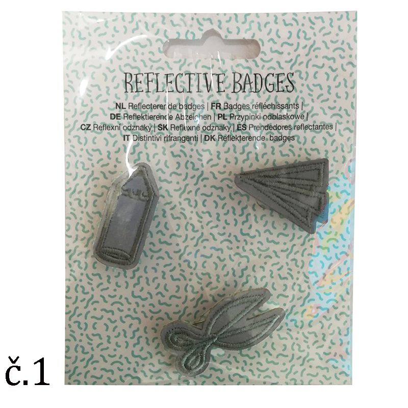 Reflexné odznaky RB2 3ks