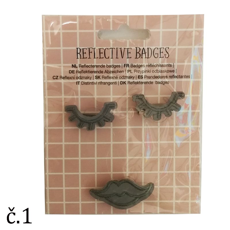 Reflexné odznaky RB1 3ks