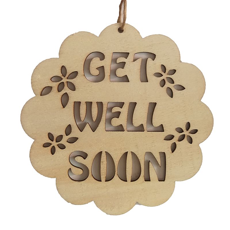 Tabuľka drevená Skoro sa uzdrav