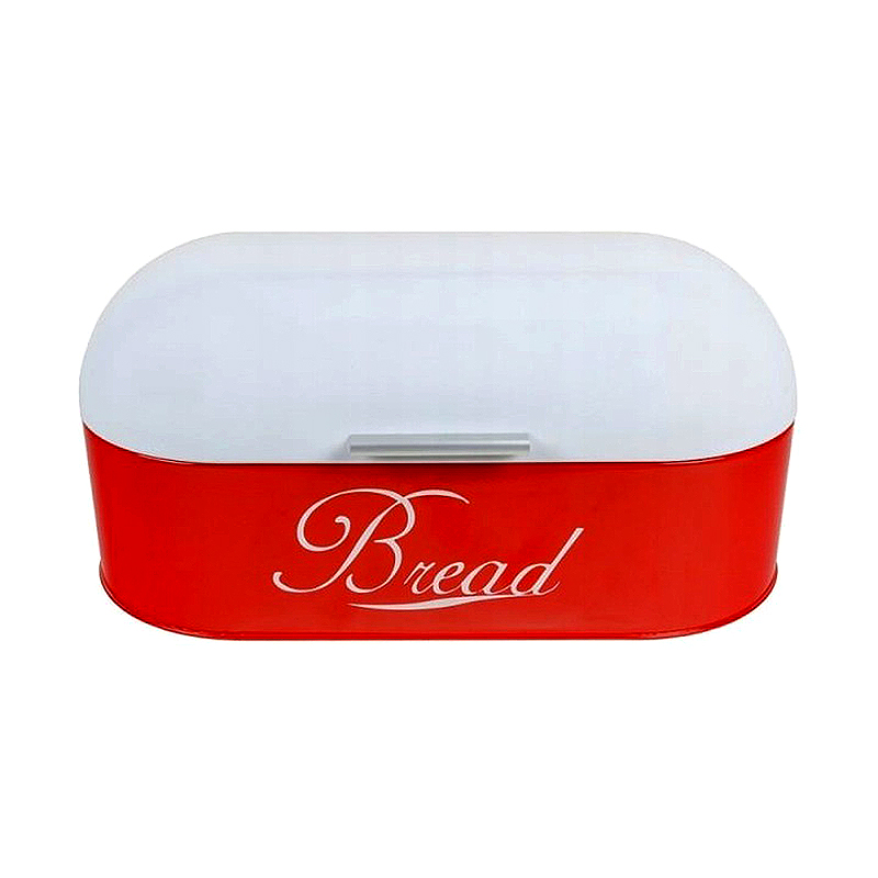 Chlebník kovový červený Giardino Retro