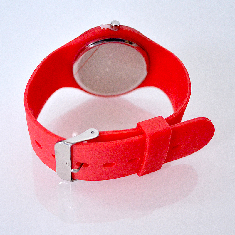 EMOJI Náramkové hodinky červené