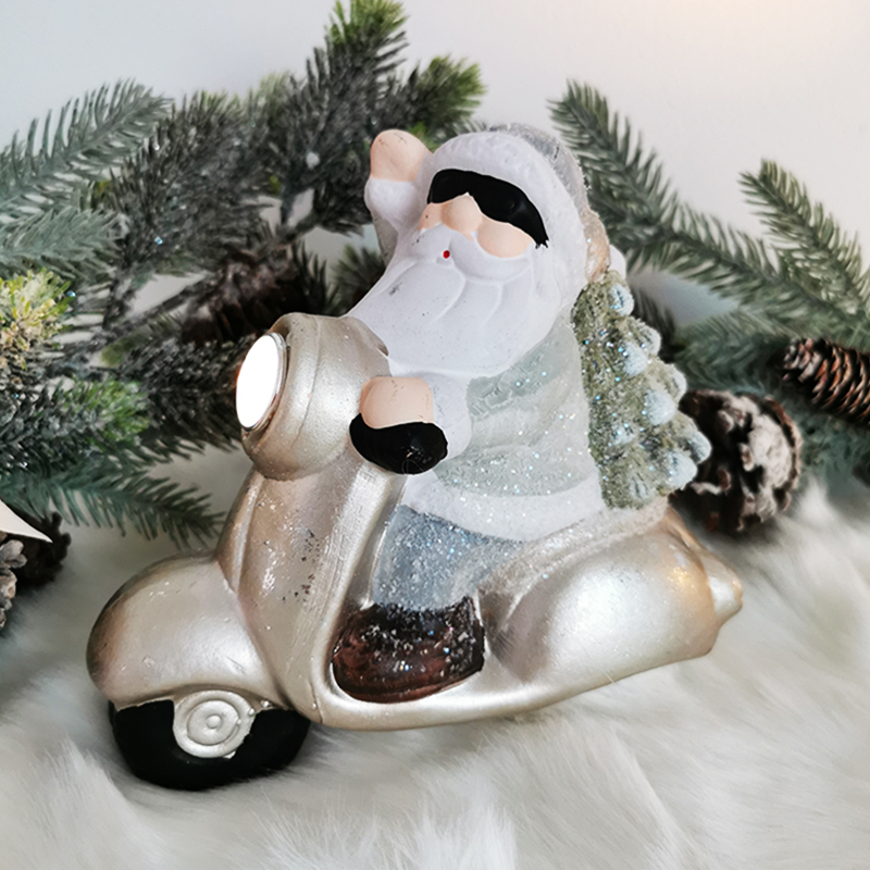 Mikuláš na motorke LED