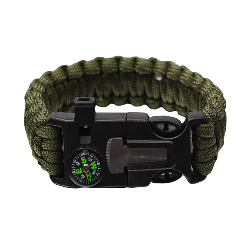 Náramok SURVIVAL s kresadlom a kompasom 