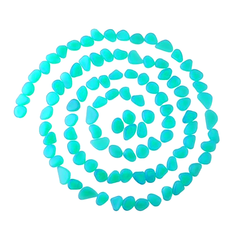 Fluorescenčné kamienky 100ks modré