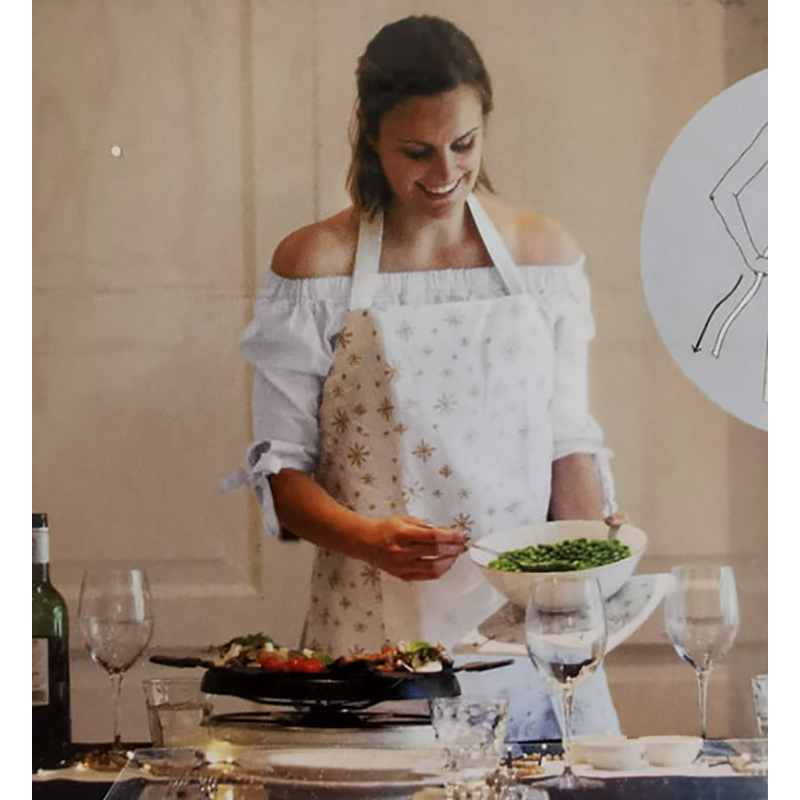 Vianočná kuchynská zástera  55-2A,B