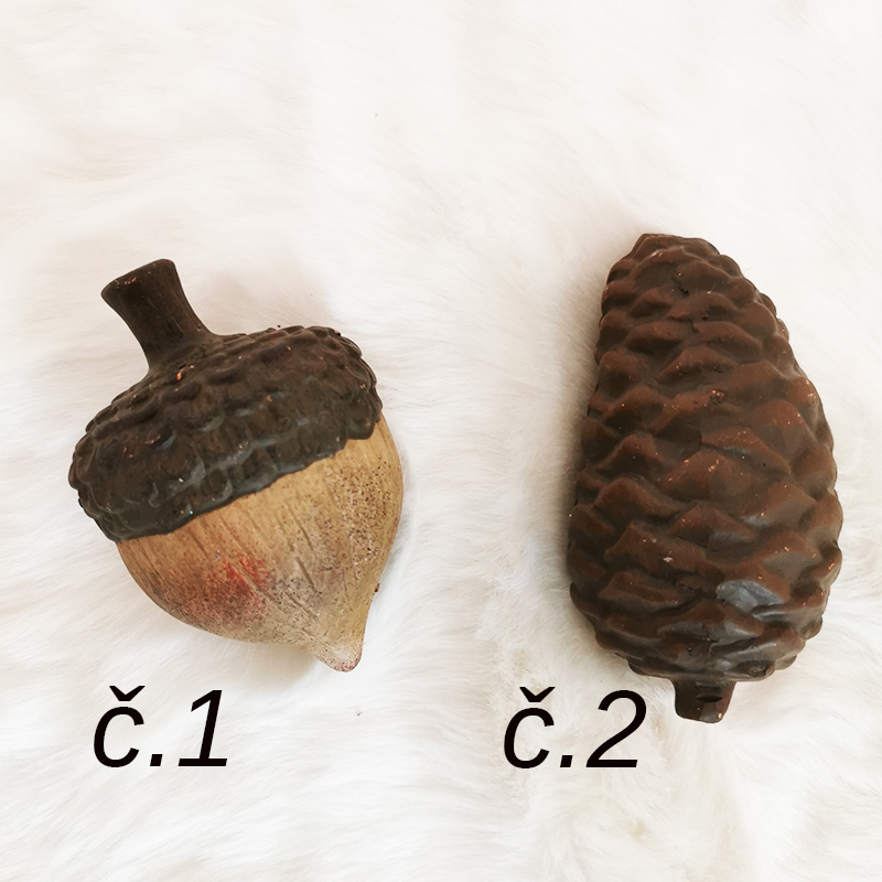 Dekorácia - šiška alebo žaluď  X1-19B