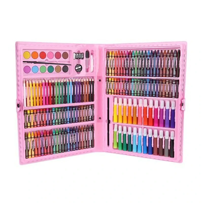 Sada na kreslenie a maľovanie 168ks ružová