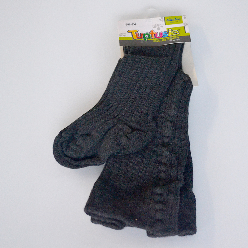 Tuptusie Pančuchy bavlnené zimné 68-74 - 6-12 mesiacov