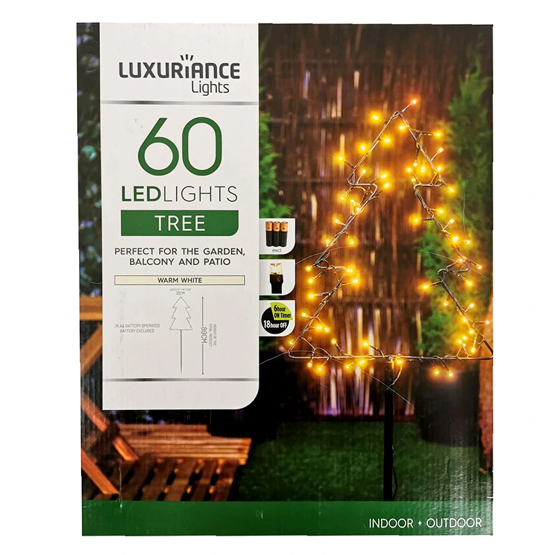 Zápich do záhrady LED stromček 89cm