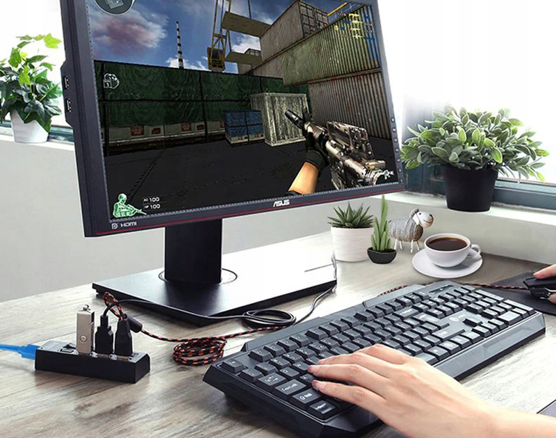 Hub USB port 4 USB 2.0