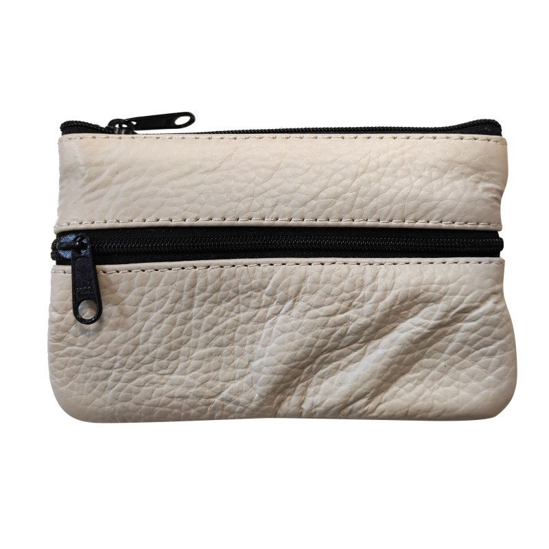 Kožená kľúčenka KL-01 white