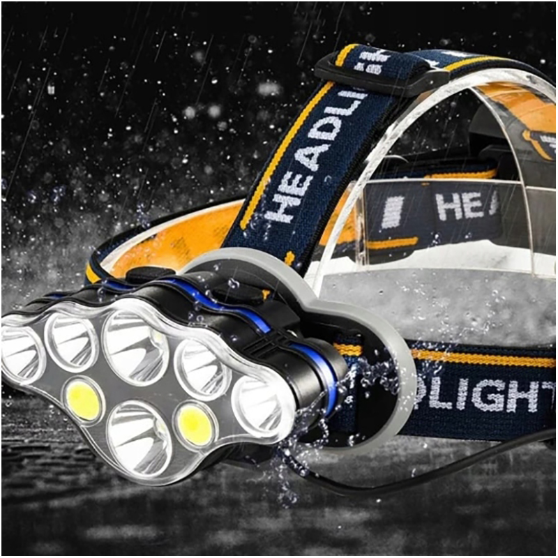 Baterka Čelovka 8 LED CREE T6 