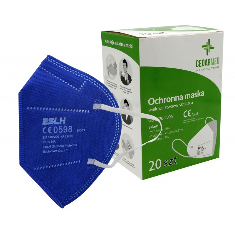 ESLH Respirátor s filtrom FFP2 blue