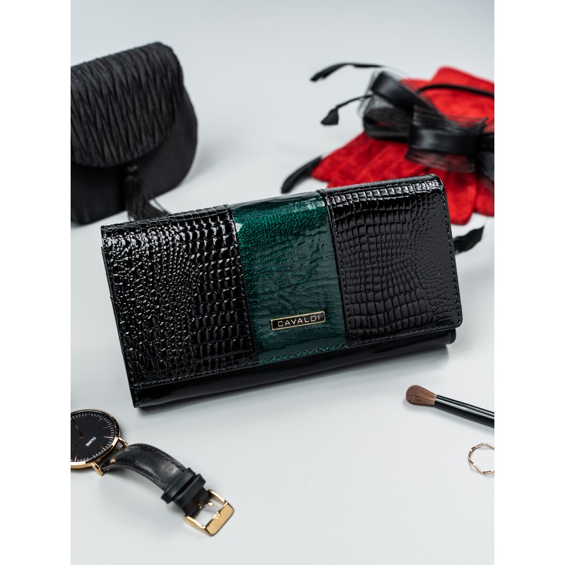 Peňaženka kožená Cavaldi PX22-1-DS green