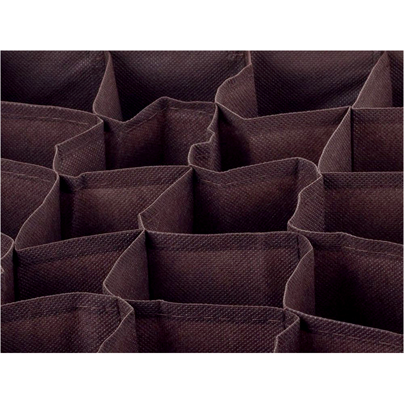 Organizér do zásuvky - 12 priehradok hnedý