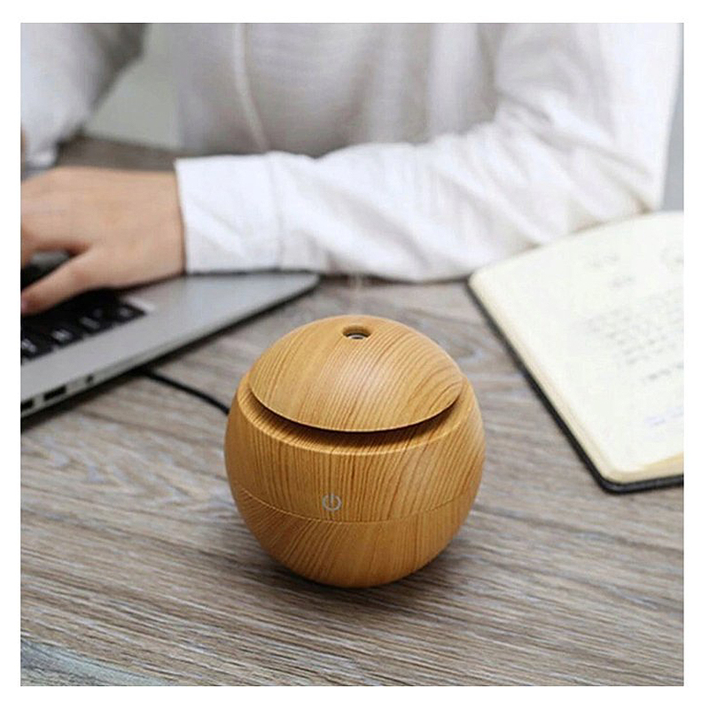 Ionizátor a zvlhčovač vonný USB svetlohnedý