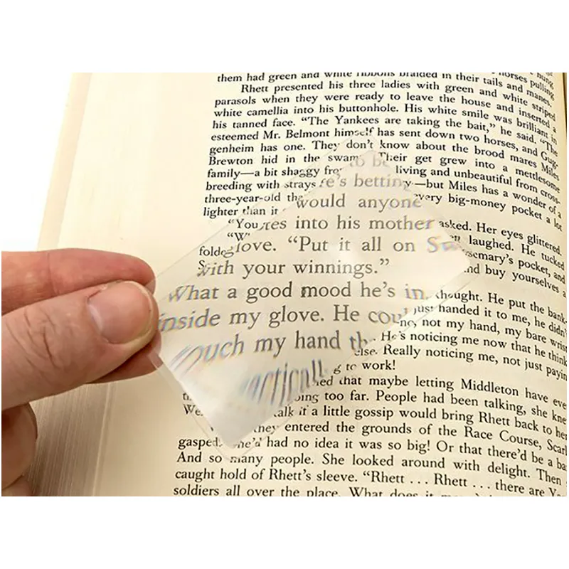 Lupa na čítanie do peňaženky 8,5 × 5,5 cm