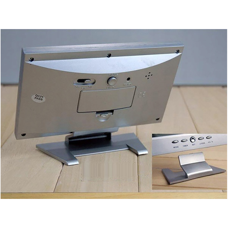 KADIO KD-1819 Digitálny stolový budík LCD, teplomer, alarm