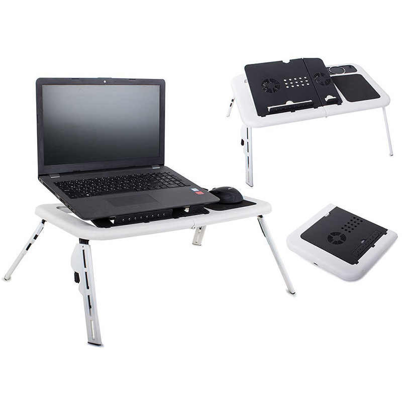 Stolík na notebook skladací s ventilátorom