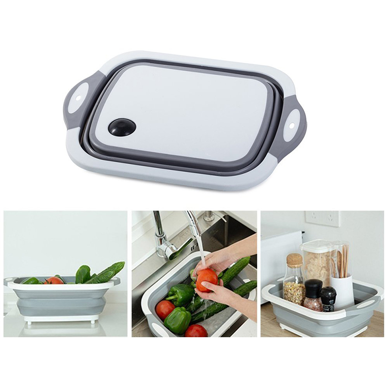 Multifuknčná kuchynská silikónová misa s krájacou podložkou