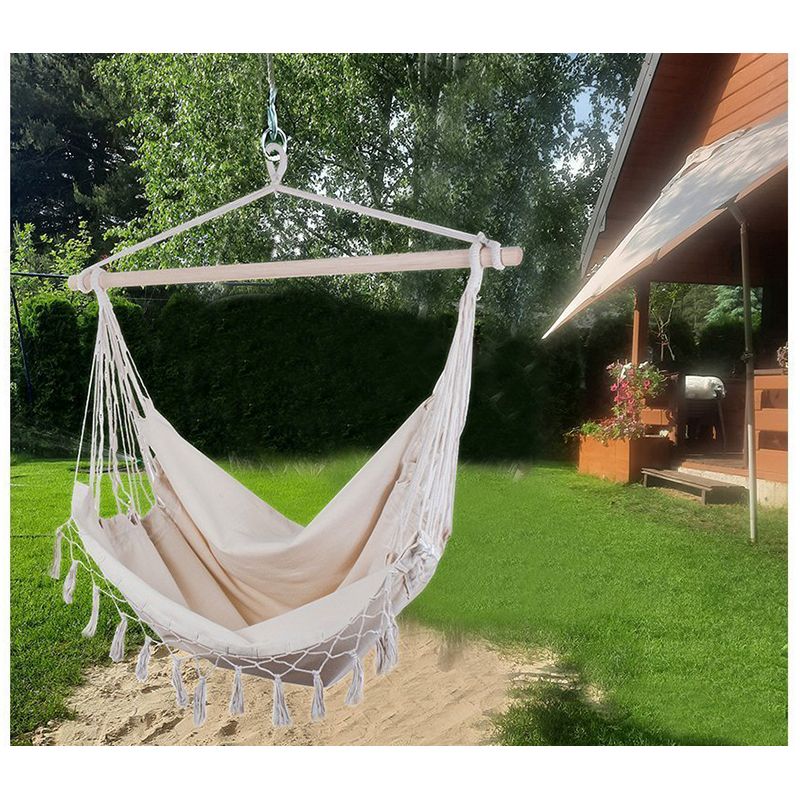 Záhradná brazílska hojdačka biela 