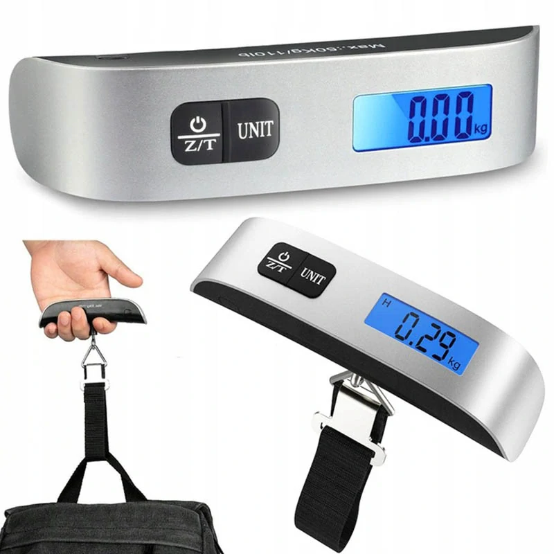 Prenosná elektronická váha na batožinu 50 kg