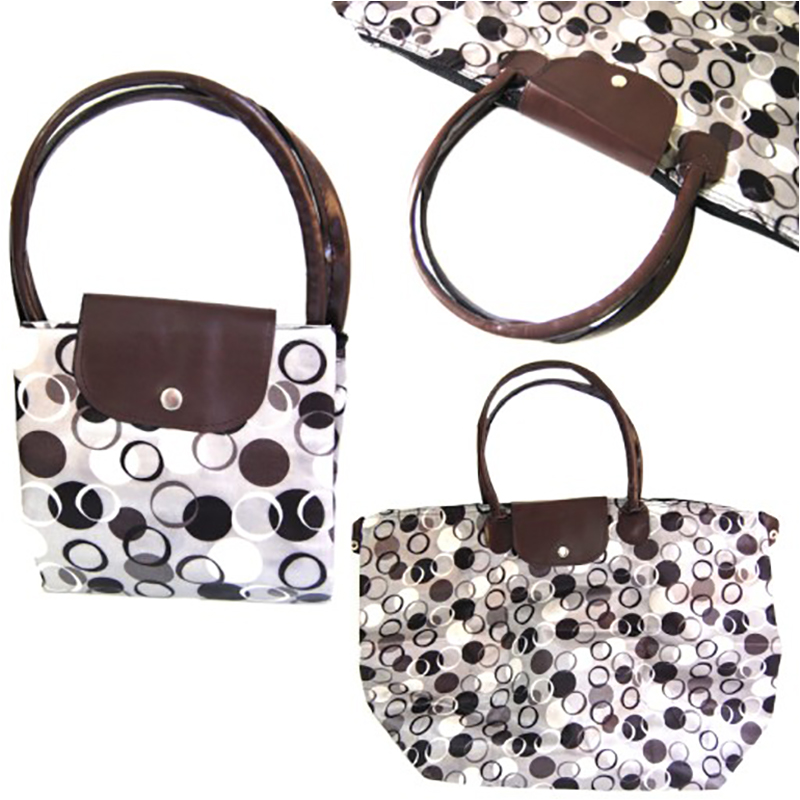 Skladacia nákupná taška so vzorom 