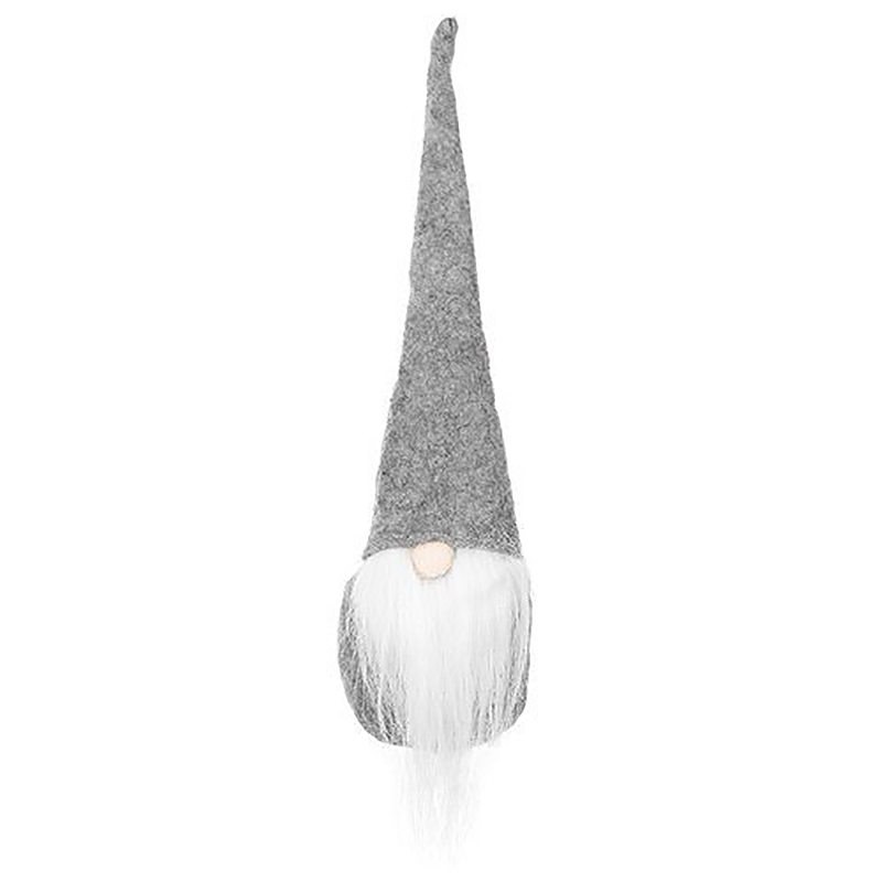 Vianočný stojací škriatok sivý 30cm