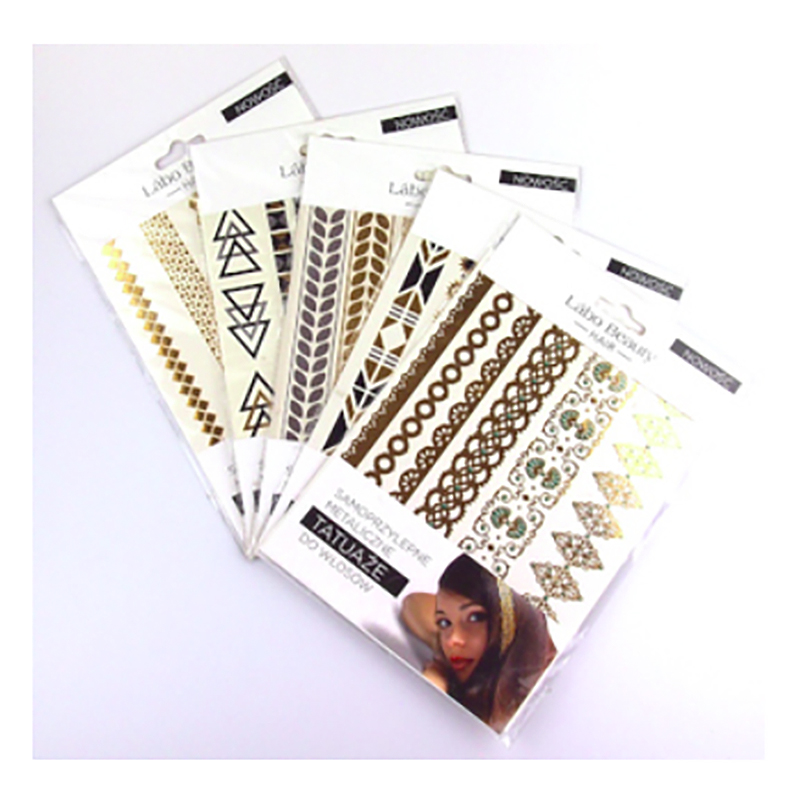 Metalické tetovačky do vlasov  