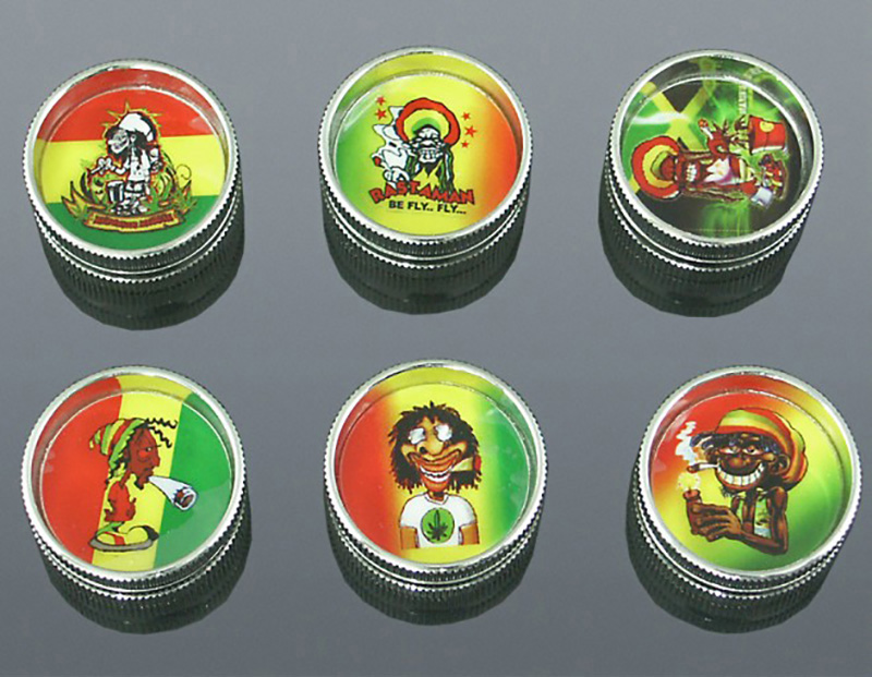 Mlynček na bylinky kovový Ganja mini 3cm