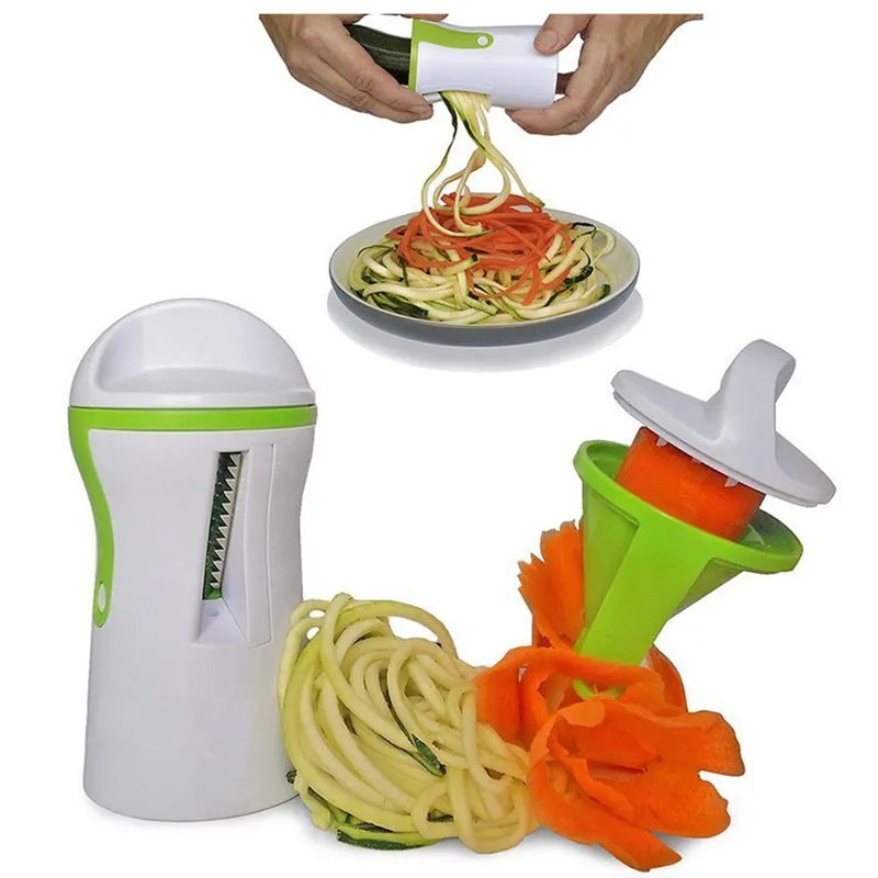 Špirálový krájač na zeleninu a ovocie 3v1