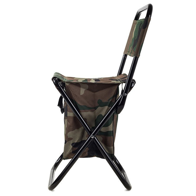 Turistická skladacia stolička s taškou camouflage