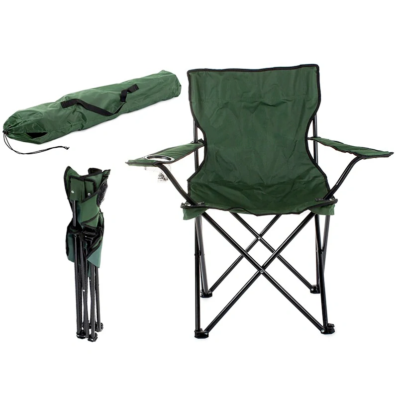 Turisticke skladacie kreslo veľké  s otvorom na nápoje