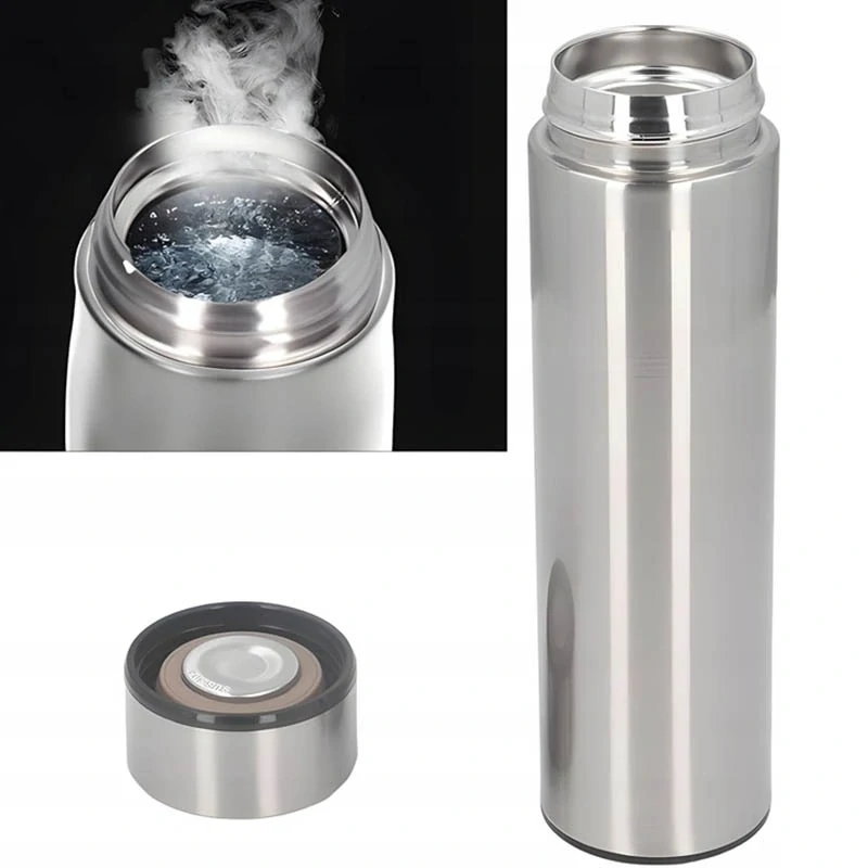 Inteligentný termohrnček s displejom 500ml strieborný