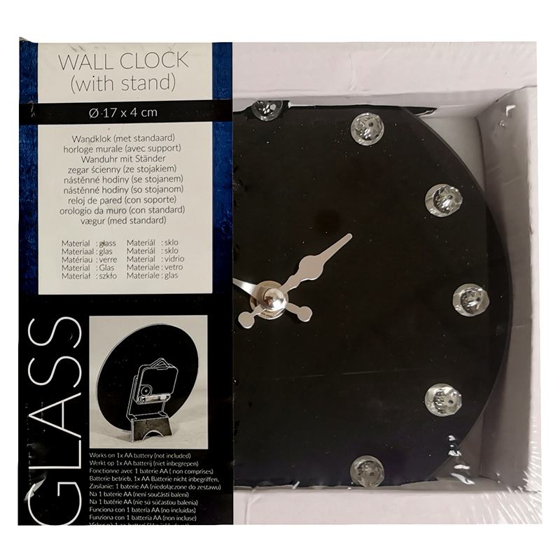 Hodiny nástenné s kryštálikmi