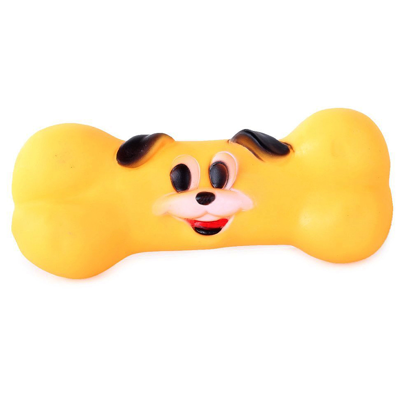 Gumená kosť s tvárou - Hračka pre psa 