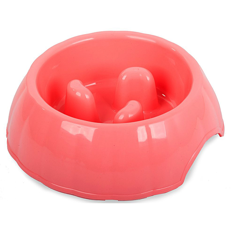 Miska pre pomalé kŕmenie ružová 0,4 litra
