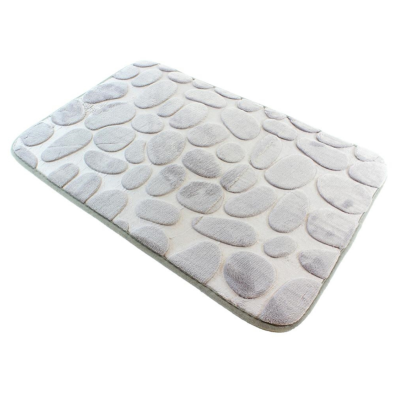 Koberček do kúpelne 3D sivý