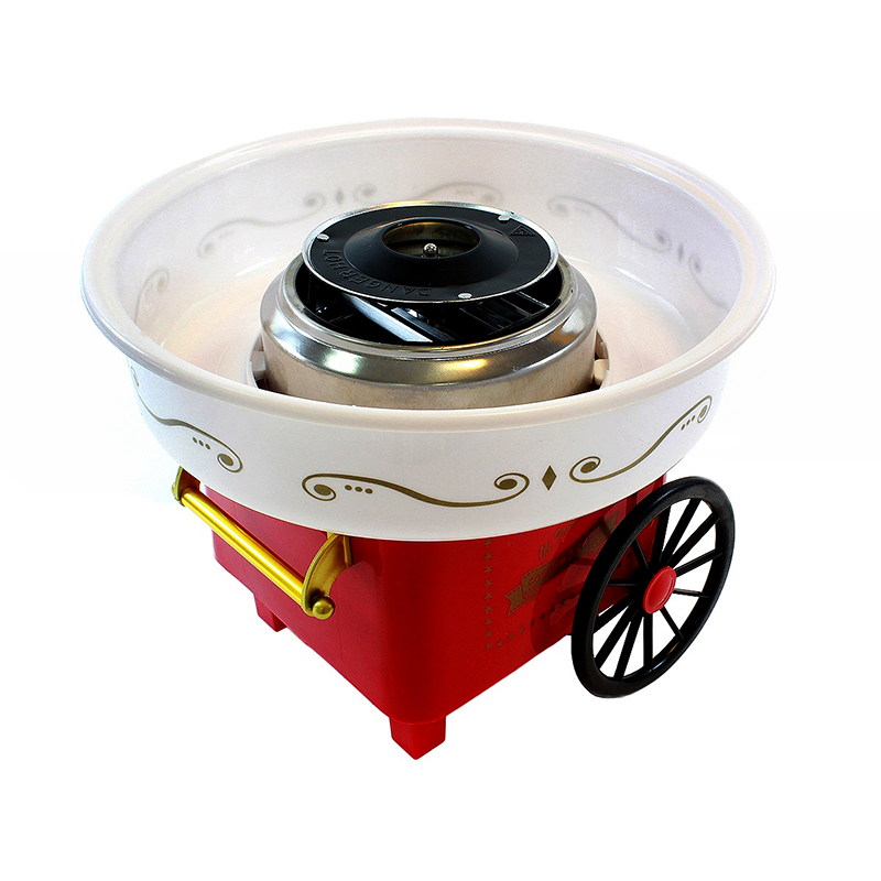 Stroj na výrobu cukrovej vaty červený