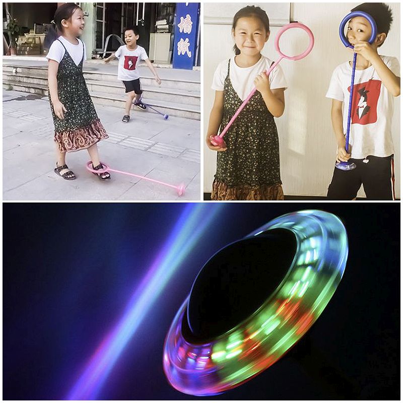 Hula Hop na skákanie LED modré