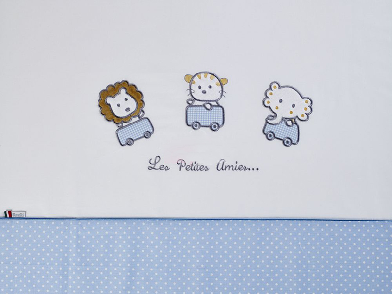 Feretti trojdielna súprava do detskej postieľky Trio Amici Blu