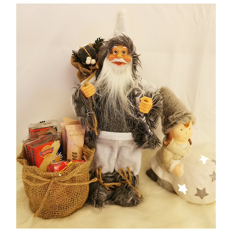 Vianočný Mikuláš / Santa Claus s vrecúškom