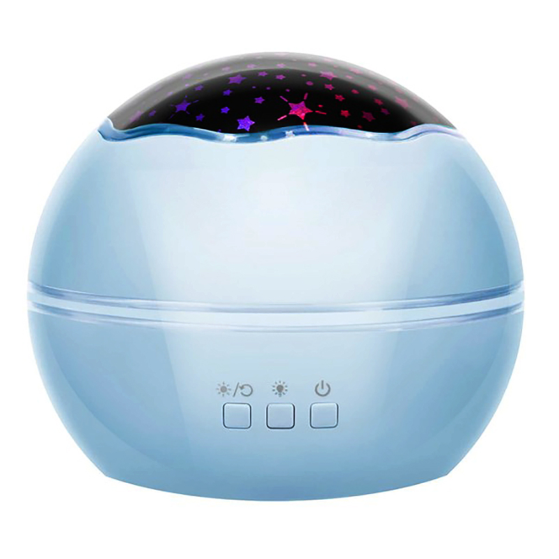 Nočná lampa s projektorom modrá 