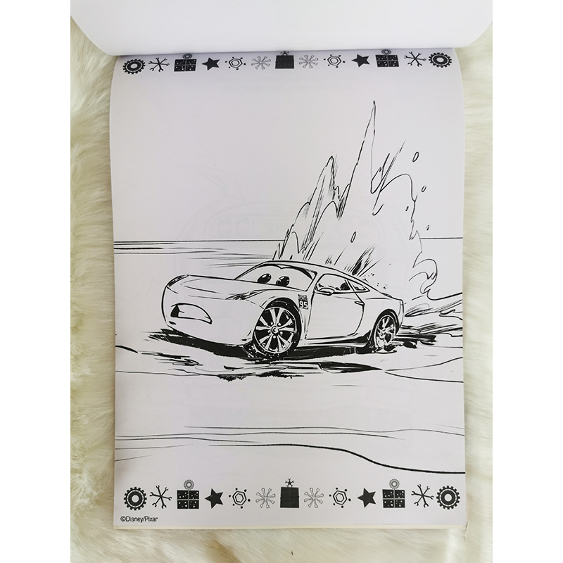 Vianočná omaľovánka Cars