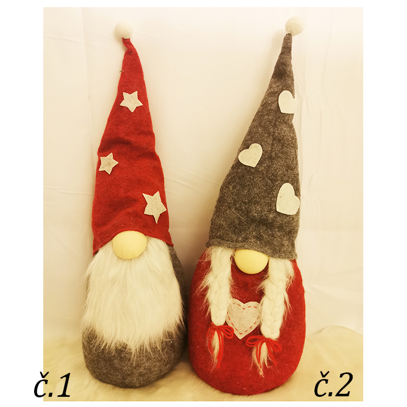 Škriatok vianočný 77cm